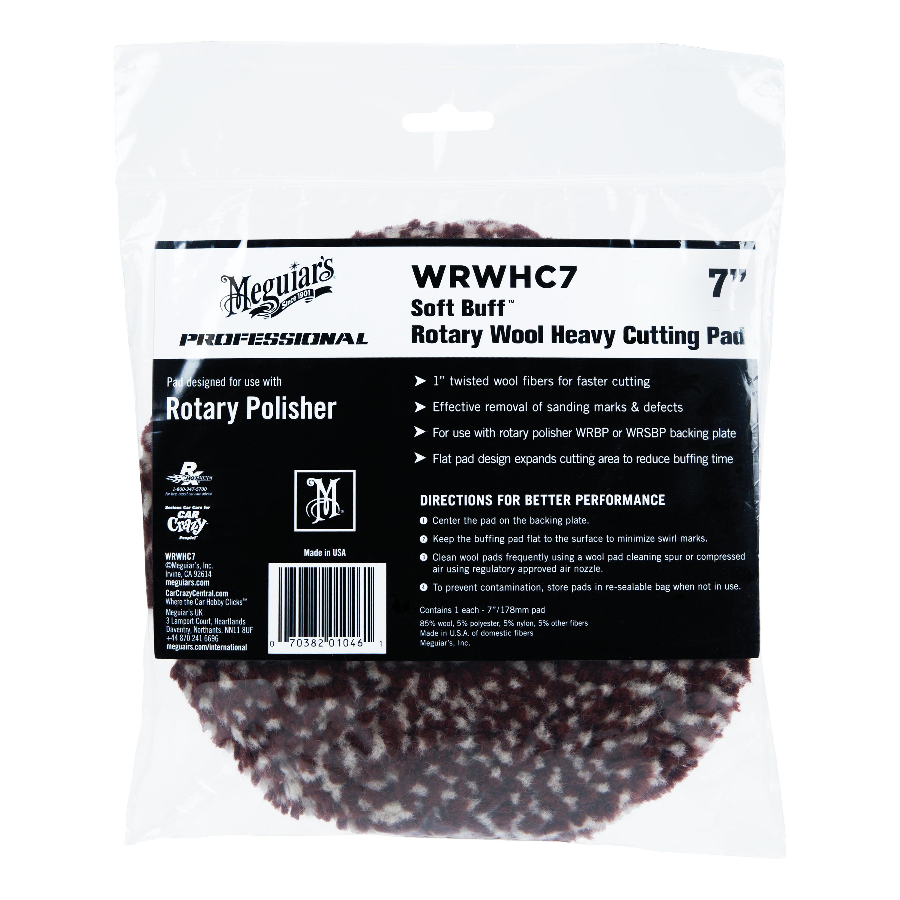 Rotary Wool Heavy Cutting Pad